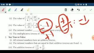 Say True/ False Ex.1.2/ 8 th STD Maths in Tamil/ tn Samacheer class 8 Maths