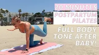 Full Body Postpartum Pilates // 20 Minute Workout After Pregnancy, Postnatal Pilates