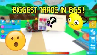 MY BIGGEST TRADE EVER ON BUBBLE GUM SIMULATOR! ROBLOX 135K+ VALUE TRADE! (SECRET PET GIVEAWAY)