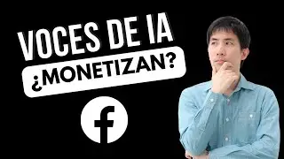 VOCES IA Monetizan??? para tu Página de  FACEBOOK 🤔