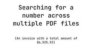 Search through multiple PDF files