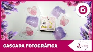 TUTORIAL CASCADA de FOTOS muy FÁCIL para PRINCIPIANTES 😍🤗 | SCRAPBOOKING  | JUGASA