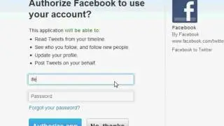 How to link Facebook Page with Twitter page