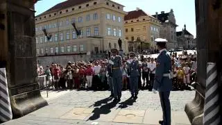 Changing of the guards at Prague Castle bloopers lmfao too funny