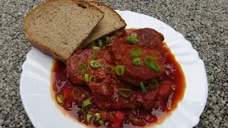 krkovice na způsob buřtů na pivu