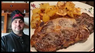 Bistecca di Maiale con Patate #nientefumoalforno