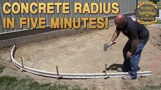Quick & Simple Concrete Radius Forming!