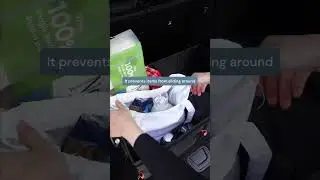 Your Groceries Won't Fall Out #car #carorganization #carcleaning #carstorage #storageideas