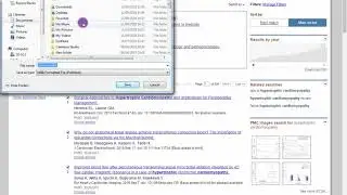 Importing references from a database (PubMed) into EndNote online.