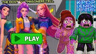KPOP DEMON HUNTERS Prison Run in Roblox | Galing namin Kumanta | Roblox Tagalog