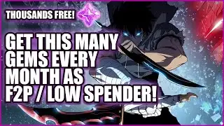 Thousands of free gems! (get this much a month as F2P) | Solo Leveling Arise