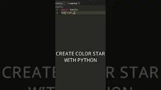 Create Colorful Stars With Python codicgyan 