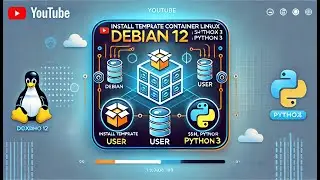 Install Template Container Linux Debian 12 di Proxmox, User, SSH, Python3