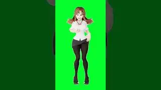 sexy dance anime green screen 