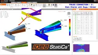 Truss Connection (Main Chords + I Girder)-Steel Connection Design Series using IDEA STATICA-Video 3