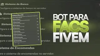 BOT FOR FACS FIVEM | COMPLETE