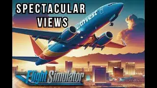 Southwest Airlines 737 Takeoff from Las Vegas | Spectacular Views & Smooth Departure