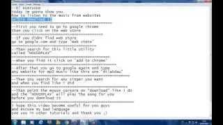 How to play a song "before download it"--google chrome