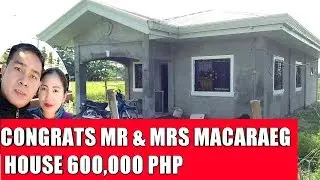 SIMPLE HOUSE CONGRATS MR & MRS MACARAEG BUILDING A HOUSE 600,000 PHP NUEVA ECIJA PHILIPPINES