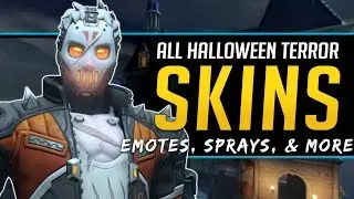 Overwatch All NEW Legendary Skins - Emotes, Sprays & More! Halloween Terror Event 2018