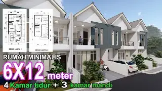 Rumah minimalis 6 x 12