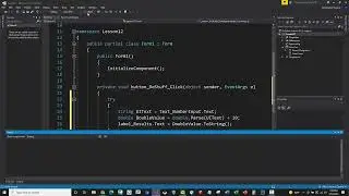 C# Training - 12 - Exception Error Handling (try, catch)