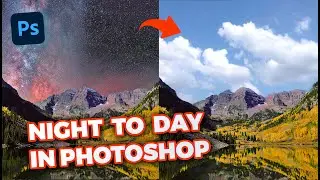 Photoshop Tutorial | Turn NIGHT into DAY in Photoshop