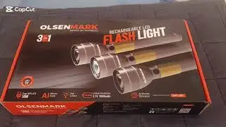 OLSENMARK 3in1 Rechargeable LED Flashlight