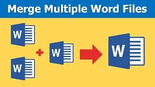 How to merge word files into one file | How to merge word documents