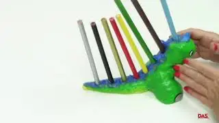 רעיון ליצירה - הכנת מעמד כלי כתיבה מדאס