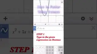 How to factor quadratic expressions using Desmos 