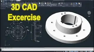 3D CAD Practice Excercises for Beginers | progeCAD 3D #1