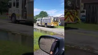 Harwood Lothian Engine 9-1 cleared after a shed fire.