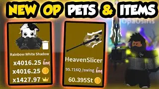 GETTING *NEW* OP PETS & ITEMS!!! x4000+ PET STATS!! | - Roblox Saber Simulator