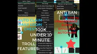 (UPDATED!)FISHING SIMULATOR THE FASTEST AUTOFARM GUI | 100K COINS UNDER 10 MINS | X2 FISH | ANTIBAN