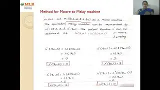LEC19 Conversion of Moore to Melay Machine