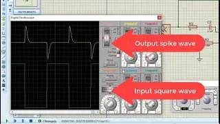 Differentiator amplifier in proteus tutorial
