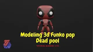 tutorial blender 2.92: modeling 3d funko pop deadpool