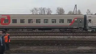 Вид из окна Ласточки. Район Корытово, мост через реку Великую, станция Псков-2.