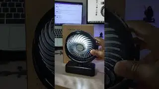 Ventilador portátil de campamento con linterna LED, ventilador de batería recargable de 40 horas