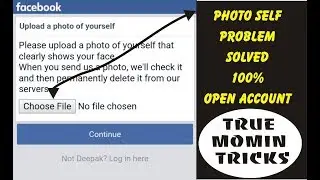 how to solve self photo problem facebook