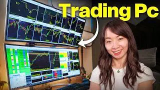 Best Day TRADING Set Up 2024 - Ultrawide Curved Monitors, Cable Management, Trading PC Build