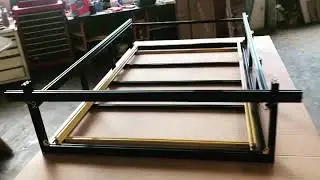 DIY CO2 Laser Engraver Project Chassis Beginning by PEV Labs