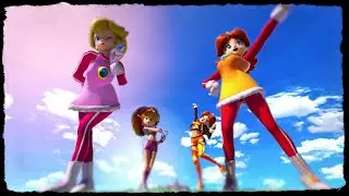 SSBU Giantess - Growing Team Peach vs Growing Team Daisy