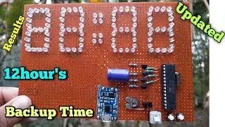 Updated Version: 12 Hours Led Clock with Time Backup, Brightness Adjust Feature Added in Hindi