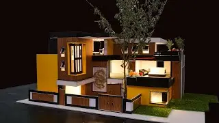 Traditional house models made of cardboard - Design models at home - DIY 