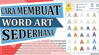cara membuat word art sederhana di ms word