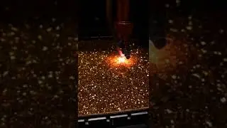 Golden glittering plexiglass sheet