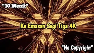 Video Latar Belakang Ke Emasan Segi Tiga 4K 