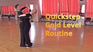 Quickstep Basic (Gold Level) Choreography | Natural Pivot Turn, Natural Spin Turn, Zig Zag